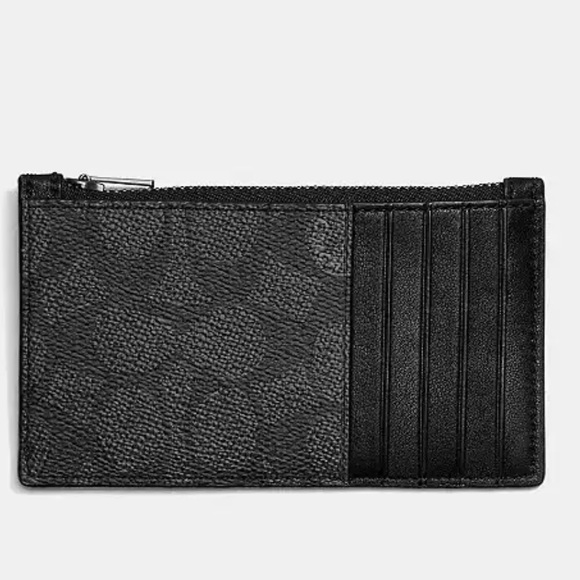 COACH Retail: Zip Card Case In Signature Canvas - Picture 2 of 7